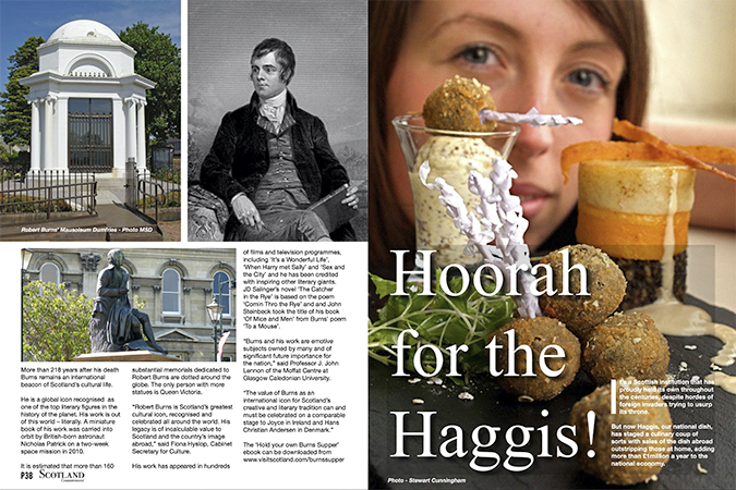 ‘Hoorah for the Haggis’