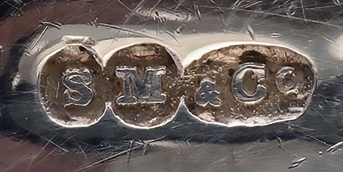 Sampson Mordan Silver hallmark registered 1906 Photo Charles J Sharp CC BY-SA 4.0