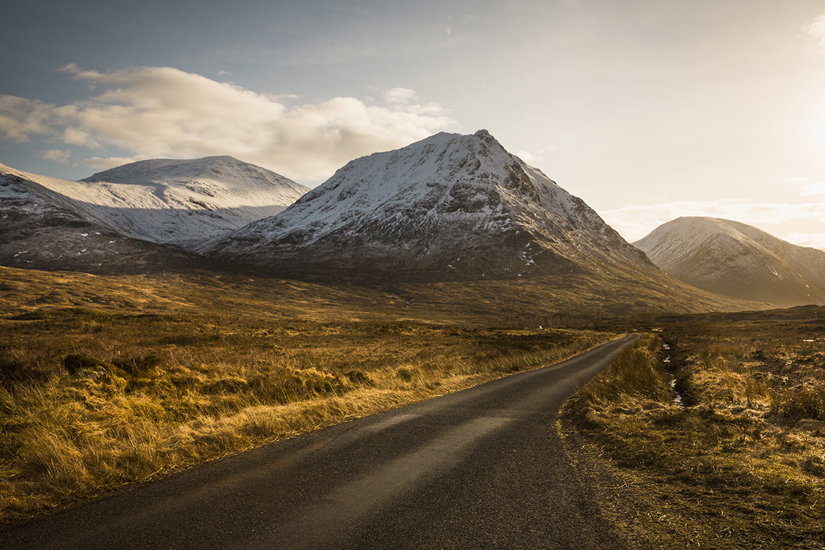 ‘Driving through Glen Etive, Glencoe Photo VisitScotland / Kenny Lam’