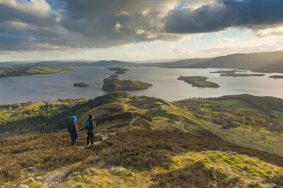 ‘A picnic means always having a choice of restaurant views such as this one of Loch Lomond from Conic Hill. Photo VisitScotland / Kenny Lam’